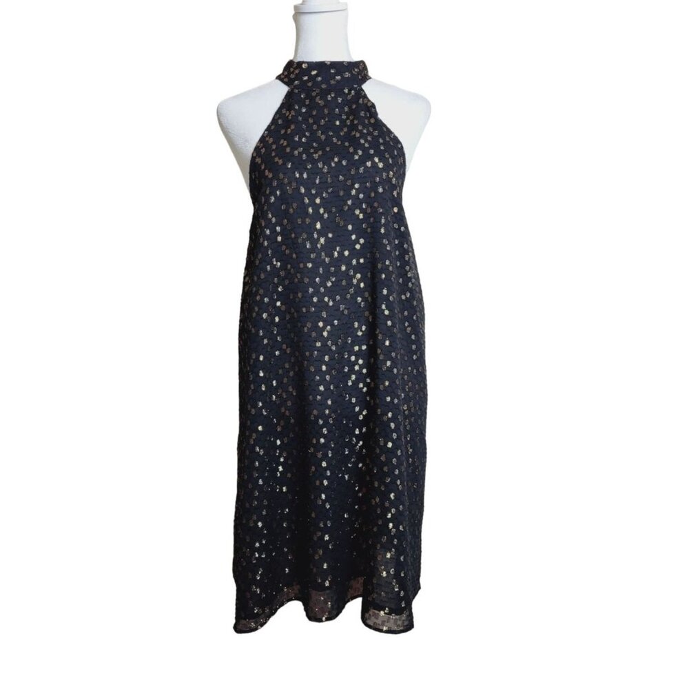 Chelsea 28 Black Mini Shift Party Dress Medium - Picture 2 of 10